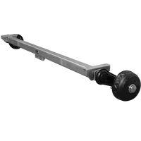 Essieu freiné KNOTT VGB13M pour remorque/porte-voitures 1350 kg 1900 mm 2350 mm 5x112