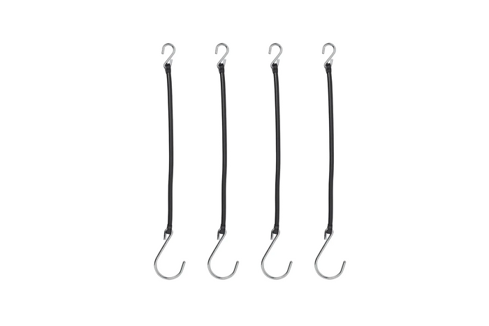 Jeu de quatre cordes, câbles de sécurité avec crochets ProPlus 342130S, longueur 285 mm