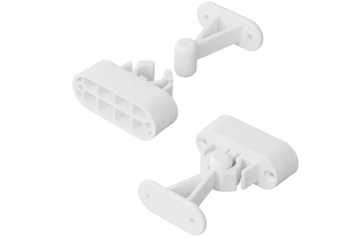 Loquet de porte de caravane ou de camping-car ProPlus 362622V02, poignée blanche à ressort pour maintenir la porte