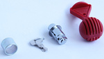 Dispositif de sécurité pour boule d'attelage de remorque AL-KO AK301 AK351 insert de verrouillage + boule de sécurité