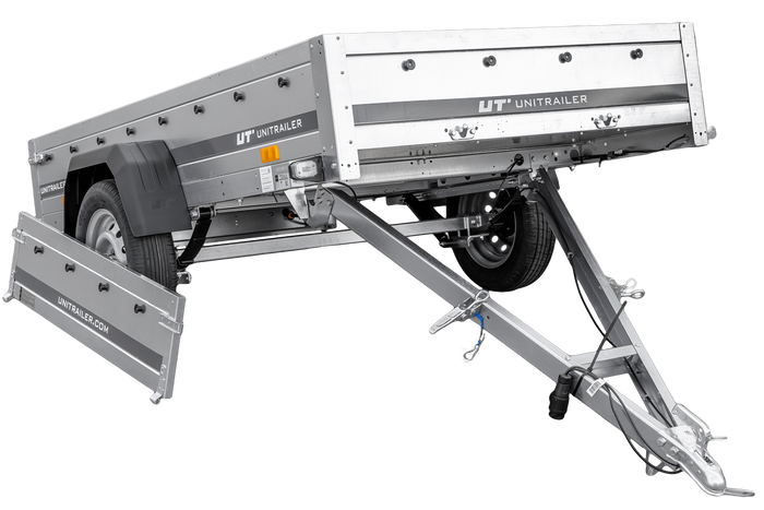 Remorque porte-voitures sur ressorts 230x125 UNITRAILER GARDEN 230/R KIPP