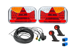 Kit d'éclairage : feux arrière LED FRISTOM FT-170 + feux gabarit latéraux LED FRISTOM FT-009 + faisceau MANTES 7 m,13 broches