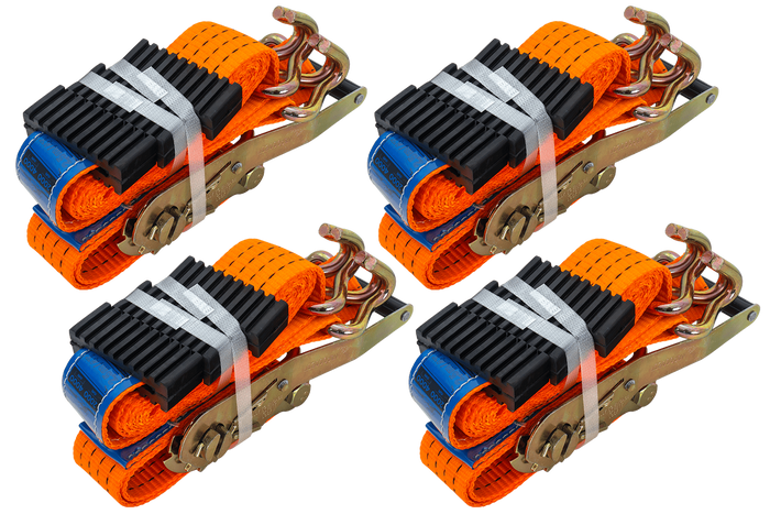 Kit de quatre sangles de transport 3 points avec tendeur pour dépanneuse UNITRAILER 3m/50mm/4t