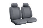 Ensemble de housses de siège auto LAMPA Glamur grises, pour les sièges avant