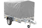 Remorque sur ressorts 230x125 UNITRAILER GARDEN 230/R KIPP avec châssis H-1100 et bâche grise