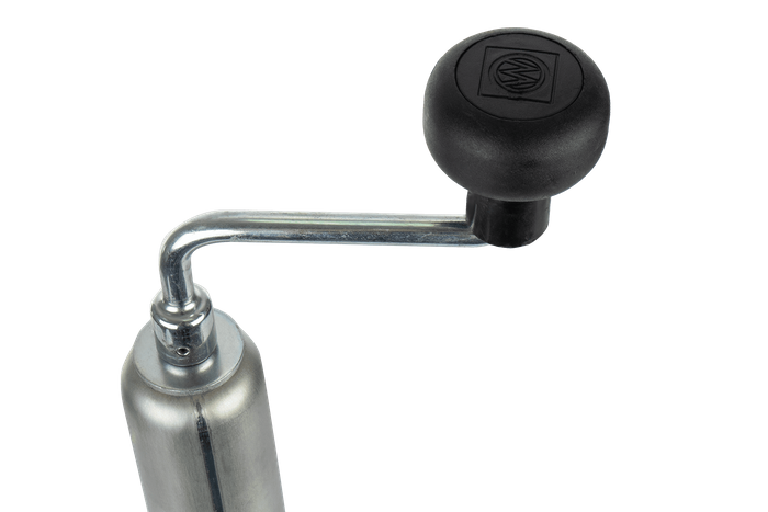 Béquille, support de manivelle, extensible WINTERHOFF ST48-120 pour remorque de 150 kg, 600-820 mm