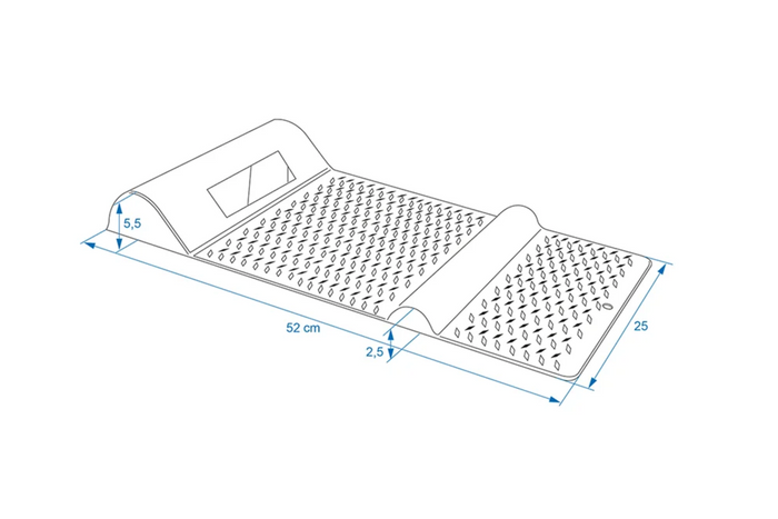 Tapis de stationnement ProPlus 520196 avec butée de roue