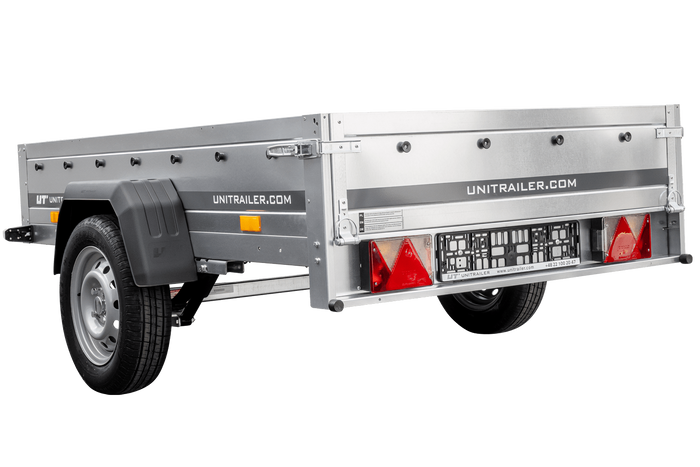 Remorque à un essieu sur ressorts 200x125 UNITRAILER GARDEN 201/R KIPP