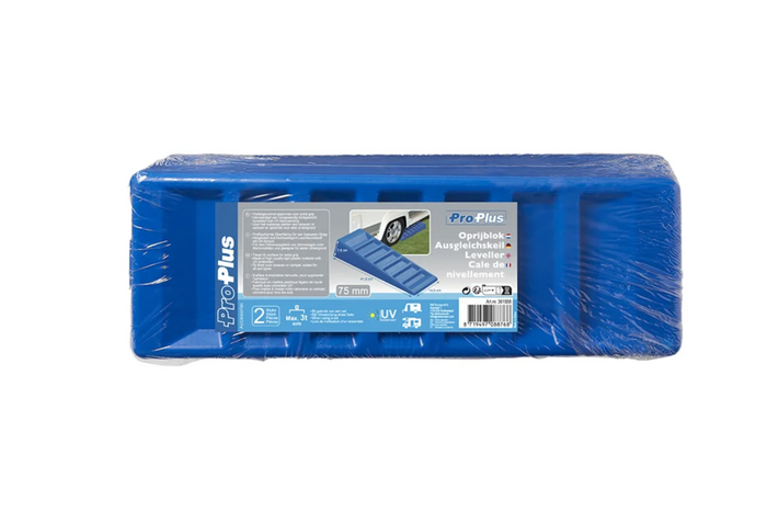 Jeu de 2 cales de mise à niveau ProPlus, 75 mm, 3000 kg