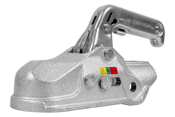 Attelage à boule WINTERHOFF WW 30-D3-K1212 pour remorque de 3000 kg avec timon tubulaire de 50 à 51 mm, en fonte