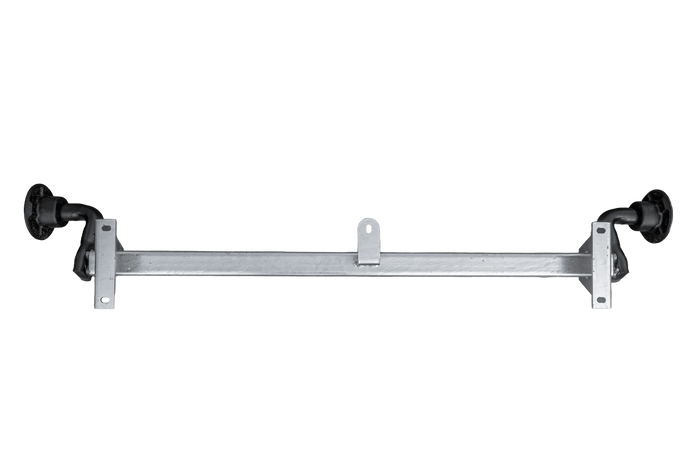 Essieu non freiné KNOTT VG7-L pour remorque 750kg 1125mm 1615mm 4x100
