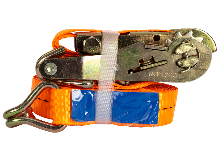 Courroie de transport orange UNITRAIER 6 m/25 mm/1 t avec tendeur
