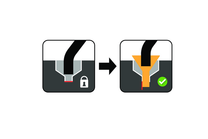 Adapter wlotu zbiornika paliwa