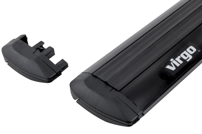 Barres, galerie de toit Inter Pack Virgo IR 110 (G2) avec rails intégrés (noir)