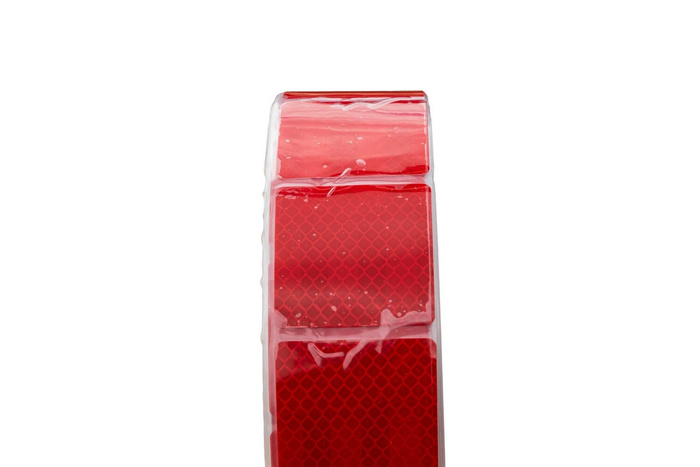 Bande réfléchissante pour remorque rouge segmentée - 45 m