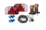 Kit d'éclairage : feux arrière ASPÖCK + feux de gabarit latéraux ASPÖCK + faisceau MANTES 7 m 13 broches + connecteurs rapides