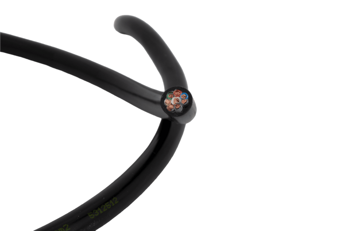 Câble électrique 8 conducteurs HYBSZ YLY-S 8x1 - 1 m