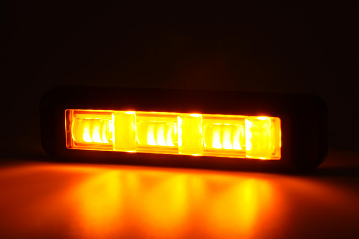 Lampe d'avertissement WAŚ 2466 W285 LED clignotante orange MAÎTRE/ESCLAVE