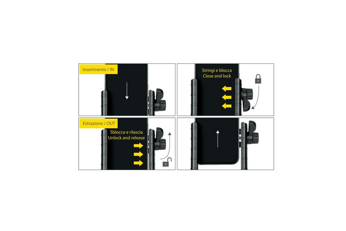 Support de téléphone LAMPA Smart Handlebar Grip, fixation pour guidon