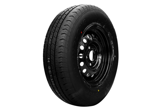 Roue renforcée pour remorque LINGLONG 185/80 R14C 104/102N UNITRAILER Jante noire 5.5Jx14"H2 5x112 ET:30