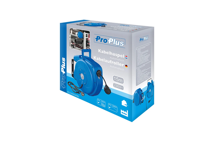 Enrouleur de câble automatique ProPlus 580786, câble de 15 m
