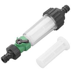 Filtre à eau ProPlus 150770 pour robinet/tuyau d'arrosage, connexion universelle avec filtre supplémentaire