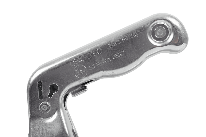 Attelage à boule CHOOYO JD.00.53.009 pour remorque de 800 kg avec barre d'attelage carrée de 60 mm