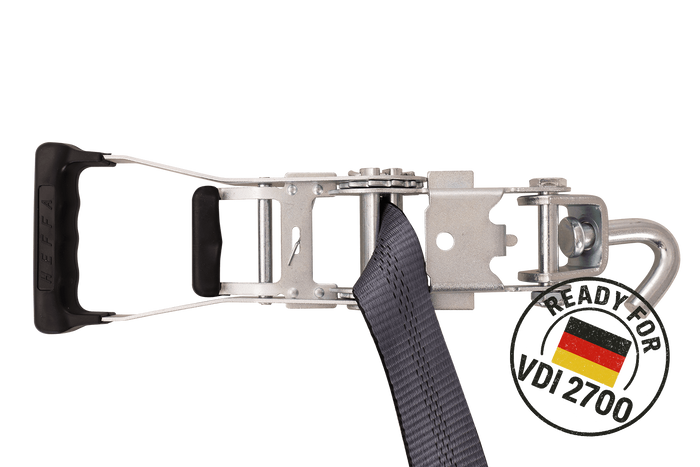Sangle de transport, d'arrimage pour dépanneuse HEFFA CARLINE 130 pour roues 5 m/50 mm/5 t VDI 2700