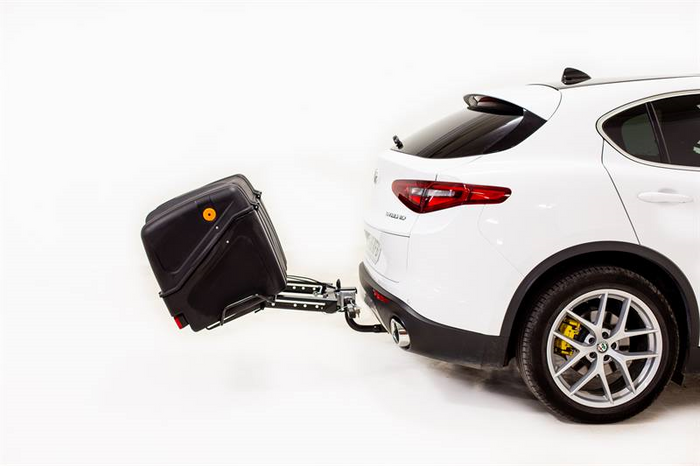 Towbox V1 Black Edition - coffre à bagages monté sur attelage