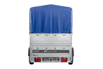 Remorque 230x125 UNITRAILER FORCE 230 KIPP avec ridelles BIS, châssis H-800 et bâche bleue