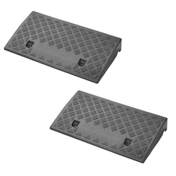 Ensemble de deux rampes d'accès ProPlus 361570, rampes en caoutchouc de 7 cm, capacité de charge de 3000 kg