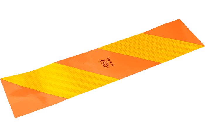 Autocollants, autocollants réfléchissants, HERMON court, plaques de marquage pour véhicules lourds, 565 x 132 mm, gauche + droite