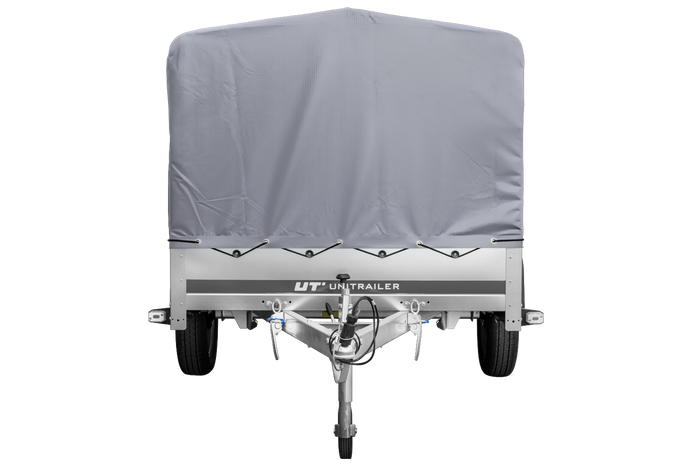 Remorque avec arceau et bâche grise Remorque de jardin 264 KIPP