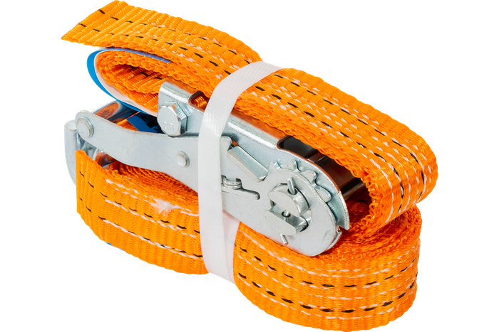 Courroie de transport orange UNITRAIER 4 m/35 mm/2 t avec tendeur
