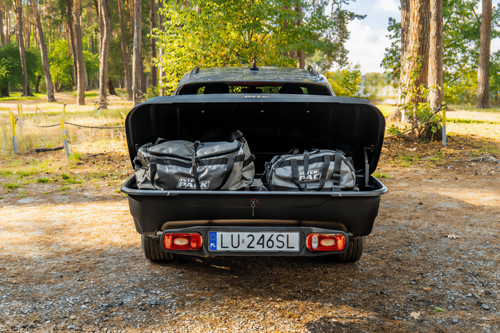 Box, coffre sur boule d'attelage Inter Pack Re-cargo (plateforme + coffre)