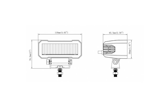 Réflecteur pour lampe de travail LED KAMAR L3420 2xLED 1750lm