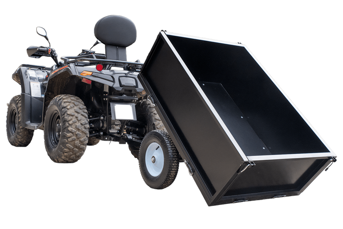 Remorque de jardin pour tracteur, quad UNITRAIER, chariot basculant 225 kg, 1030 x 700 mm