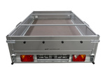 Cadre plat H-0 pour bâche de protection pour remorque UNITRAILER GARDEN TRAILER 201 KIPP