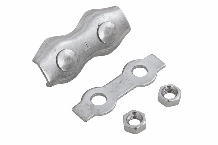 Serre câble double selle DROMET ZLS.4 pour câbles de 4 mm