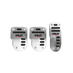 Couvre-pédales en aluminium LAMPA RACE 1 PILOT avec caoutchouc antidérapant