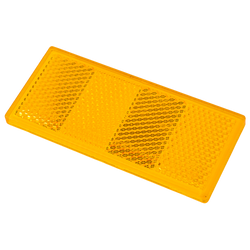 Catadioptre autocollant orange pour remorques 90 x 40 mm
