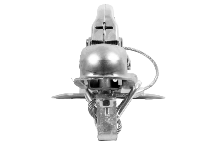 Attelage à boule KNOTT K7.5-H+KZE7.5 avec support et câble pour remorque de 750 kg avec timon en V