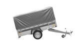 Remorque sur ressorts 230x125 UNITRAILER FORCE 230/R KIPP avec châssis H-800 et bâche grise