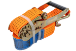 Ensemble de quatre courroies de transport UNITRAILER orange 4 m/50 mm/5 t avec tendeur