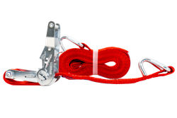Courroie de transport rouge UNITRAIER 6 m/35 mm/2 t avec tendeur