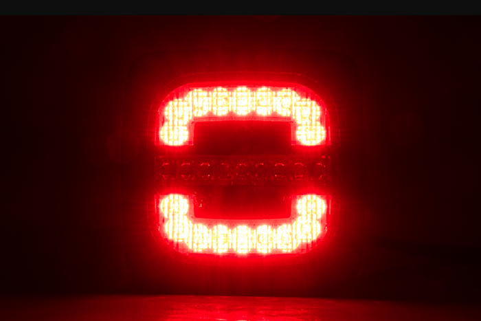 Feu arrière LED HORPOL ROCA LZD 2803, 3 fonctions, universel avec support