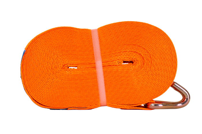 Courroie de transport orange UNITRAIER 15 m/50 mm/5 t avec tendeur