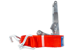 Courroie de transport rouge UNITRAIER 8 m/50 mm/5 t avec tendeur