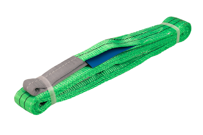 Élingue, sangle de levage HEFFA 3 m/60 mm/2 t avec boucles