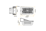 Feu de gabarit LED DOBPLAST DPT15, orange, universel, avec support
